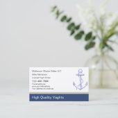 Yaght Broker Visitekaartjes (Staand voorkant)