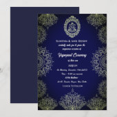 Yagnopavit Upanayanam Hindoe Thread Janeu Ceremoni Kaart (Voorkant / Achterkant)