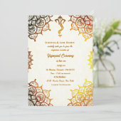 Yagnopavit Upanayanam Hindoe Thread Janeu Ceremoni Kaart (Staand voorkant)