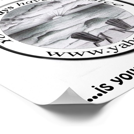 Yahac TM design 1, Attitudes zijn besmettelijk.... Poster (Hoek)