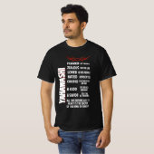 Yahawashi was geliefd en haatte Israëlische kledin T-shirt (Voorkant volledig)