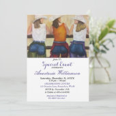 YAHOO WESTERN PARTITY EVENT INVITE KAART (Staand voorkant)