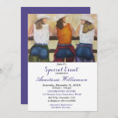 YAHOO WESTERN PARTITY EVENT INVITE KAART (Voorkant / Achterkant)