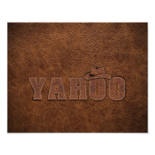 YAHOO westerne stijl Foto Afdruk