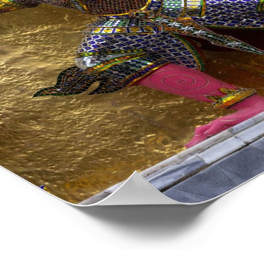 Yahsha statue in Bangkok Poster (Hoek)