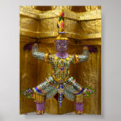 Yahsha statue in Bangkok Poster (Voorkant)