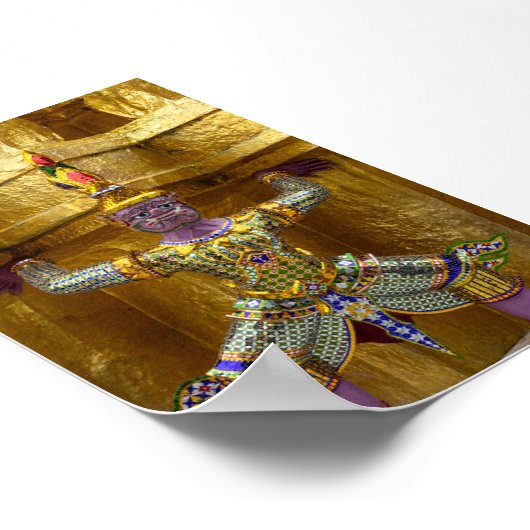 Yahsha statue in Bangkok Poster (Hoek)