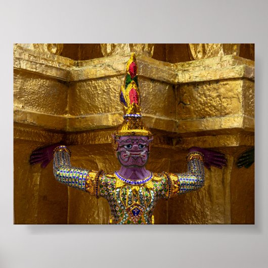 Yahsha statue in Bangkok Poster (Voorkant)