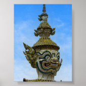 Yahsha statue in Bangkok Poster (Voorkant)