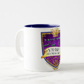 YAHSHUA HA MASCHIACH COFFEE CUP TWEEKLEURIGE KOFFIEMOK (Voorkant links)