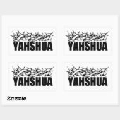 Yahshua Rechthoekige Sticker (Vel)