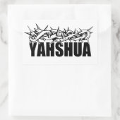 Yahshua Rechthoekige Sticker (Tas)