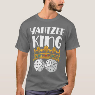 Yahtzee Koning Game Night Dobbelspel grappig T-shirt