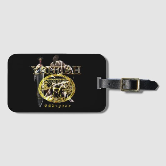 Yahuah-naam boven alle namen 03 Royal Bagagelabel (Voorkant (horizontaal))