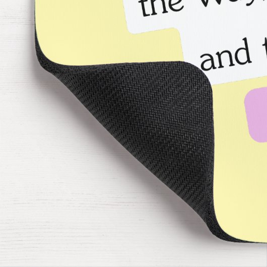 Yahusha is de manier van grafisch ontwerpen muismat (Hoek)