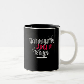 Yahusha is koning van de koningen tweekleurige koffiemok