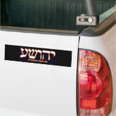 Yahushua (Jezus) met gloeiende warme letters Bumpersticker (Op Truck)