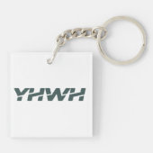 Yahweh Baltisch Zee Acryl Sleutelhanger (Achterkant)