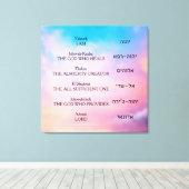 Yahweh Canvas Afdruk (Insitu (Houten vloer))