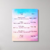 Yahweh Canvas Afdruk (Voorkant)