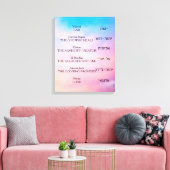 Yahweh Canvas Afdruk (Insitu (Woonkamer))