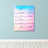 Yahweh Canvas Afdruk (Insitu (Houten vloer))