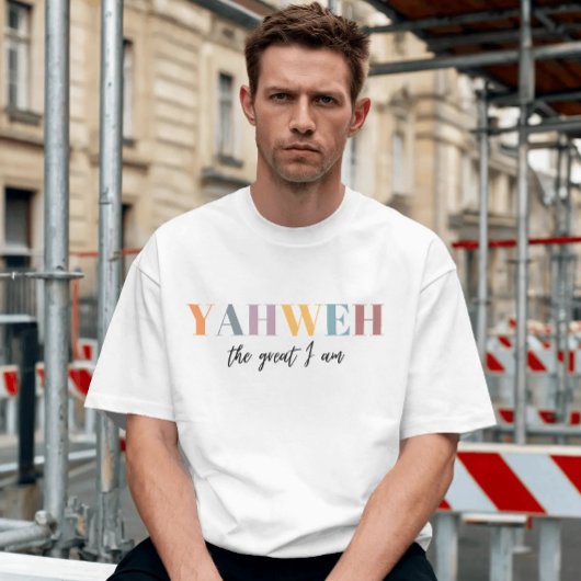 Yahweh de grote Ik ben christen T-shirt