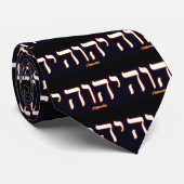 Yahweh (in het Hebreeuws geschreven) Necktie Stropdas (Opgerold)