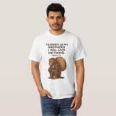 Yahweh is mijn herder – Spirituele aap Christelijk T-shirt (Voorkant volledig)