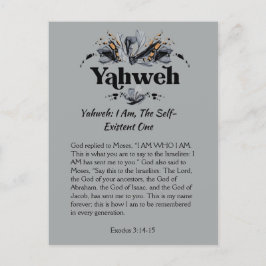 Yahweh | Namen van de goddelijke revolutie Briefkaart