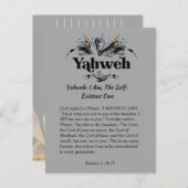 Yahweh | Namen van de goddelijke revolutie Briefkaart (Voorkant / Achterkant)