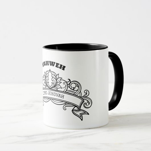Yahweh Ornate Mug Mok (Voorkant rechts)