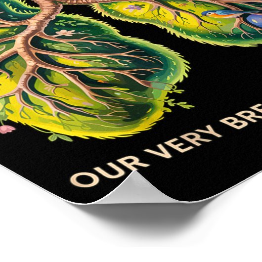 Yahweh Our Very Breath Speaks His Name Christian Poster (Hoek)