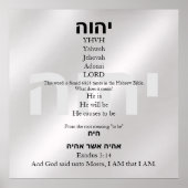Yahweh Poster (Voorkant)