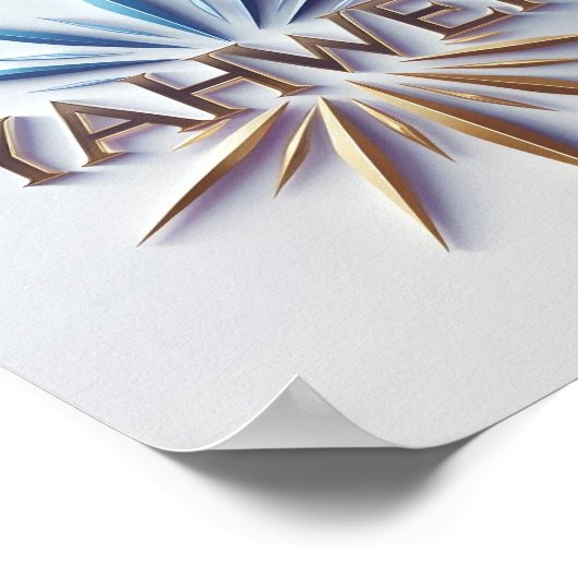 Yahweh Poster Print | AI Christelijke matte muurku (Hoek)