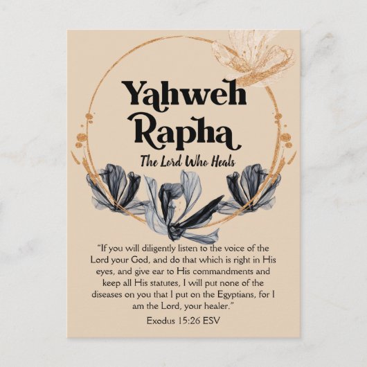 Yahweh Rapha | Namen van de goddelijke revolutie Briefkaart (Voorkant)
