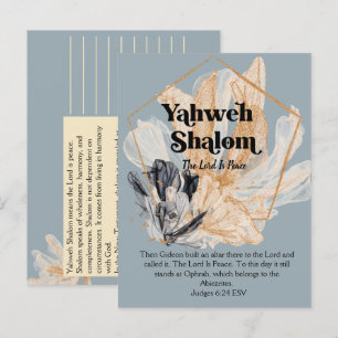 Yahweh Shalom   Namen van de goddelijke revolutie Briefkaart