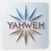 Yahweh Sticker – Faith & Scripture Decal Ai design (Voorkant)