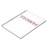 Yahweh Stof Roze Spiraal Notebook Notitieboek (Linkerzijde)