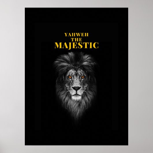 Yahweh The Majestic Poster (Voorkant)