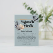 Yahweh Yireh | Namen van de goddelijke revolutie Briefkaart (Staand voorkant)