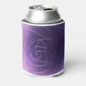 Yaie abstracte kunst paarse spirituele kleur blikjeskoeler (Blikje Achterkant)