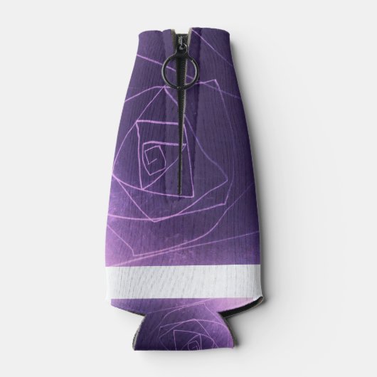 Yaie abstracte kunst paarse spirituele kleur kan k flesjeskoeler (Achterkant)