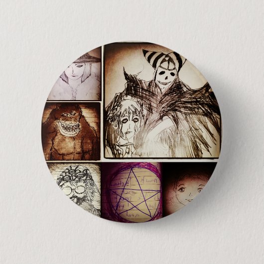 yaie anime manga mysterie 2 ronde button 5,7 cm (Voorkant)