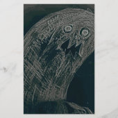 yaie groeien de wormtekening en uw ziel donker briefpapier (Voorkant)