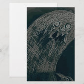 yaie groeien de wormtekening en uw ziel donker briefpapier (Voorkant / Achterkant)