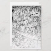 yaie monster manga anime briefpapier (Voorkant / Achterkant)