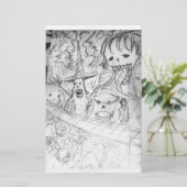 yaie monster manga anime briefpapier (Staand voorkant)