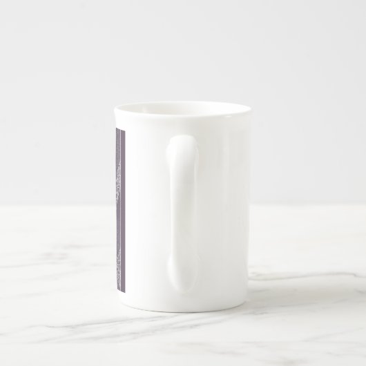 yaie negen maan abstracte kunst chinese dierentuin porselein kop (Achterkant)