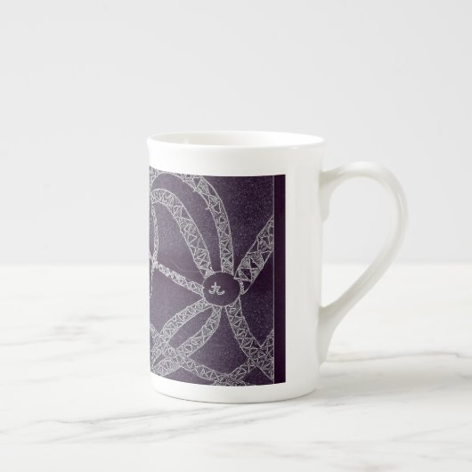 yaie negen maan abstracte kunst chinese dierentuin porselein kop (Rechts)